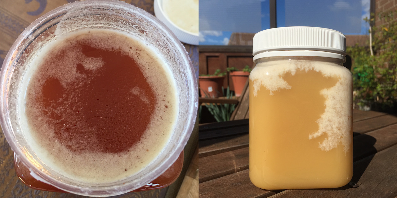 White Foam on Raw Honey